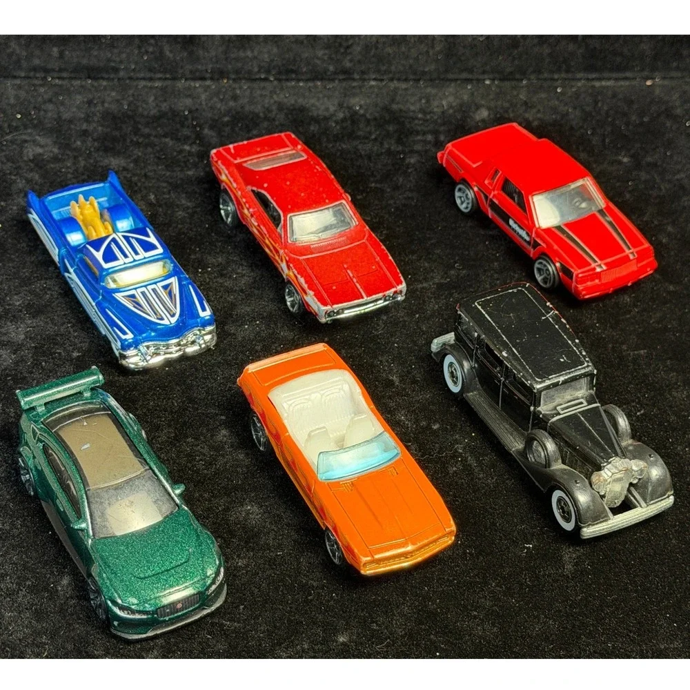 Hot Wheels-Diecast Lot of 6: Regal, Jaguar, Camaro, Packard, Cadillac, Charger